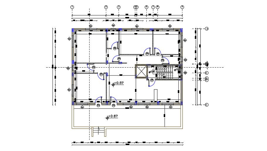 18x12 Meter House Floor Plan CAD DWG File