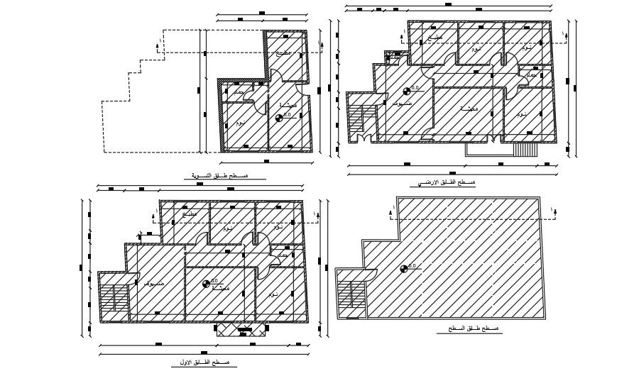 18x12m architecture house plan AutoCAD drawing