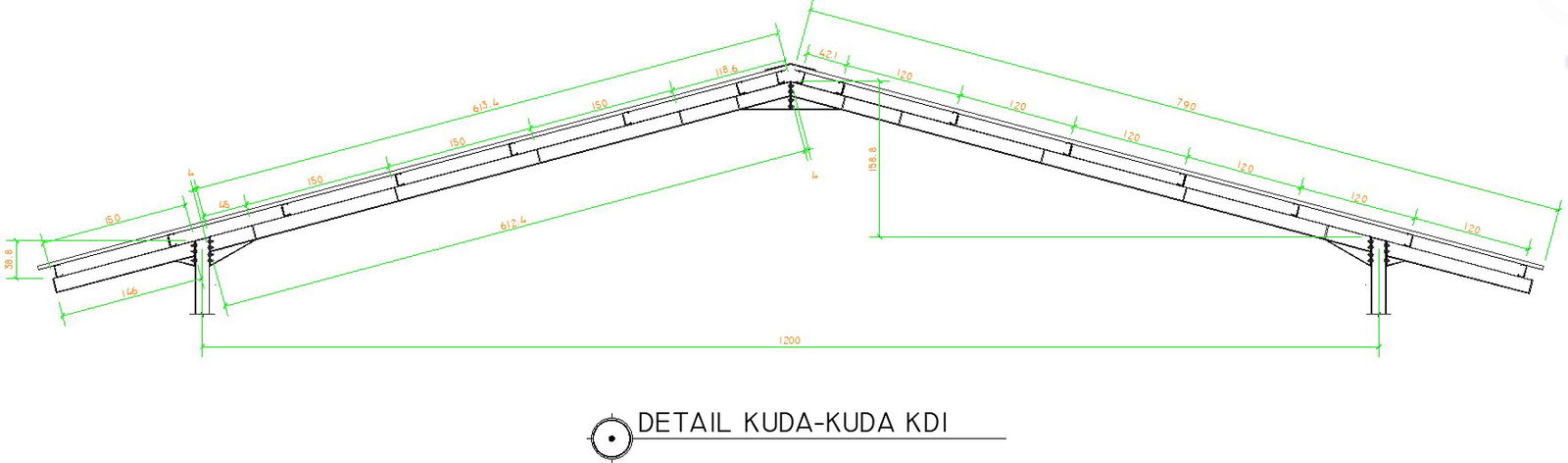 18x12m ware house building roof truss connection drawing