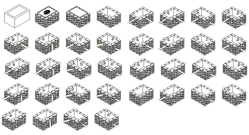 18x13m house plan of pipe connection box detail drawing is given in this Autocad drawing file.Download now.