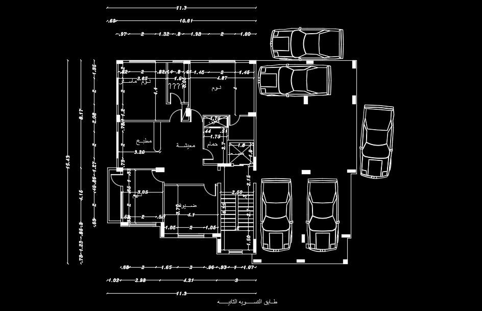 18x15m house plan cum car parking