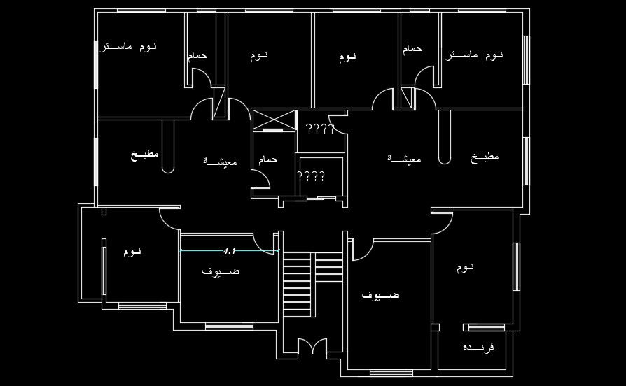 18x15m house plan is given in this AutoCAD file