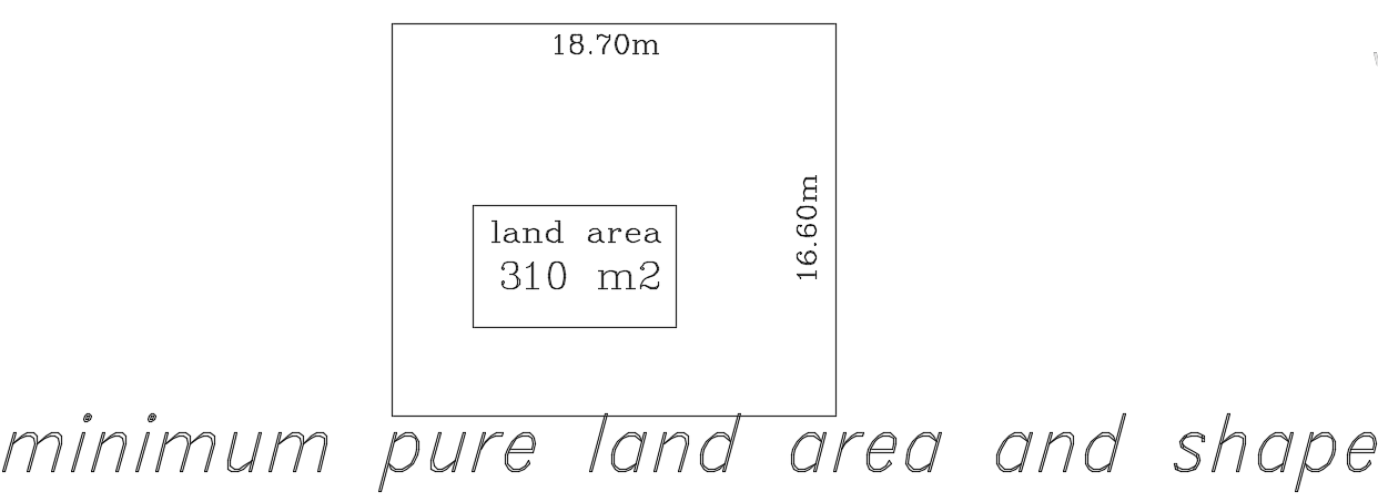 18x17m house plan layout AutoCAD drawing