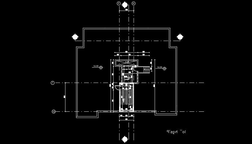 18x18m house plan staircase view Download now