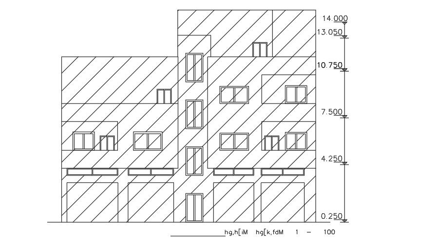 18x20 Meter Front Elevation AutoCAD File