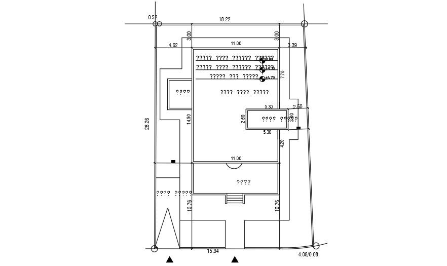 18x29 Meter House Site Plan AutoCAD File