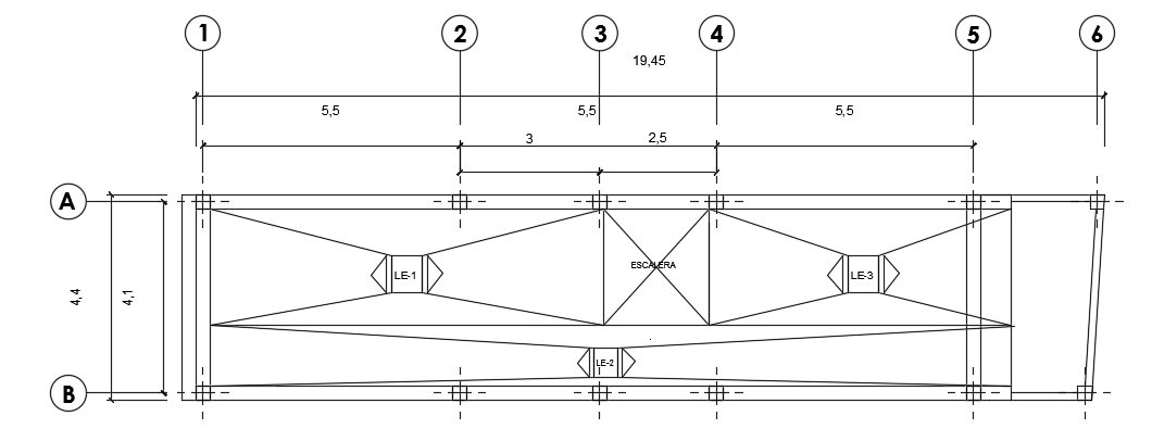 18x5m house building staircase location cad drawing is given in this file