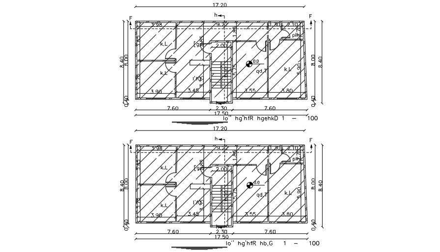 18x9 Meter First Floor Plan AutoCAD File