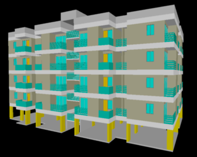 Detailed 3D Apartment CAD Drawing File for Architectural Layouts
