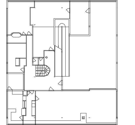 19X22m architecture first floor house plan AutoCAD drawing