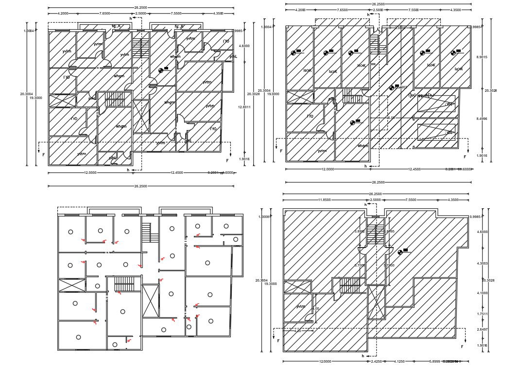 1 And 2 BHK Apartment House Floor Plan Design