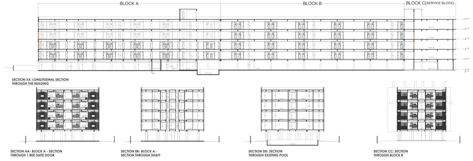 1 Bed suit1 Bed suite building detail section DWG AutoCAD file