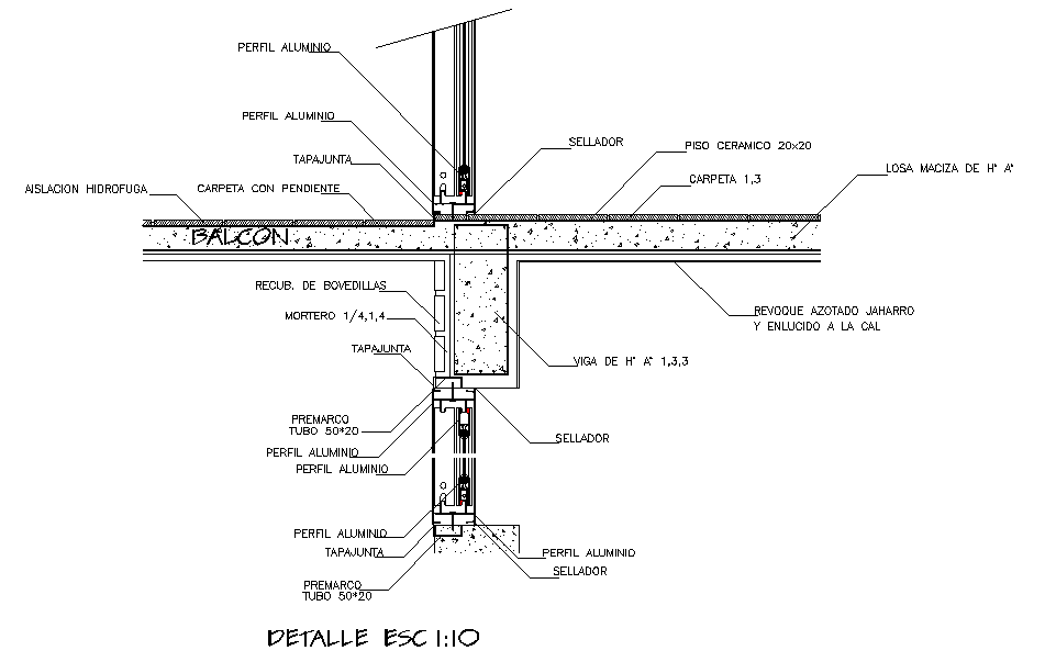 Balcony Construction detail
