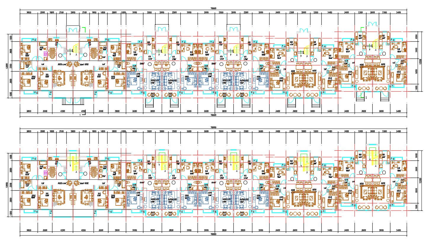 2 BHK And 3 BHK Apartment Plan AutoCAD File
