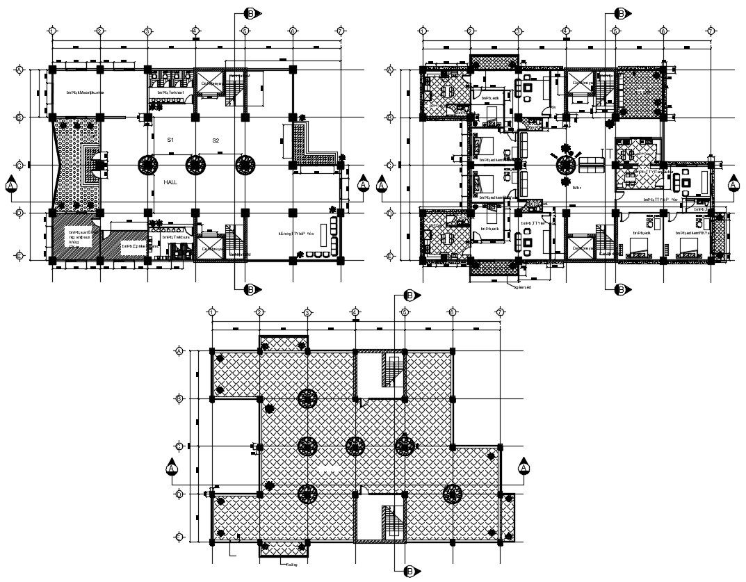 2 BHK Apartment Floor Plans