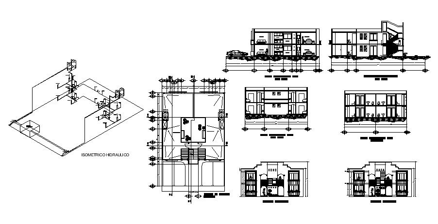 2 Storey Apartment Plan In AutoCAD File