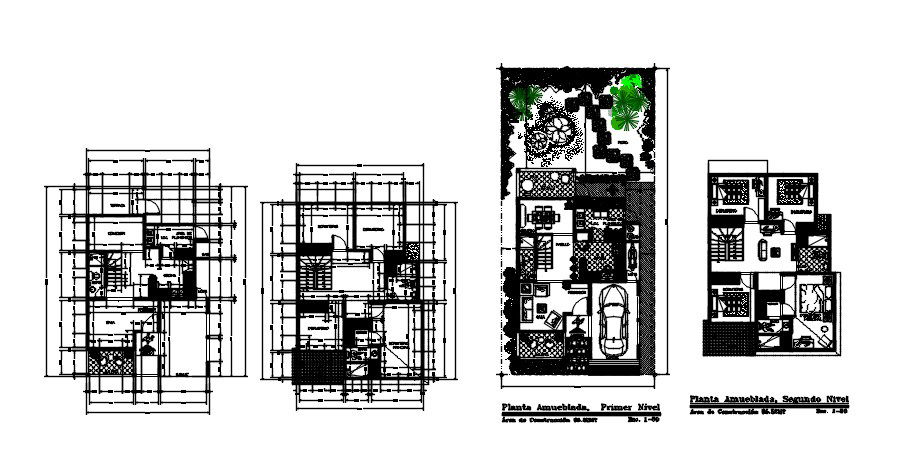 2 Storey House Plan In AutoCAD File