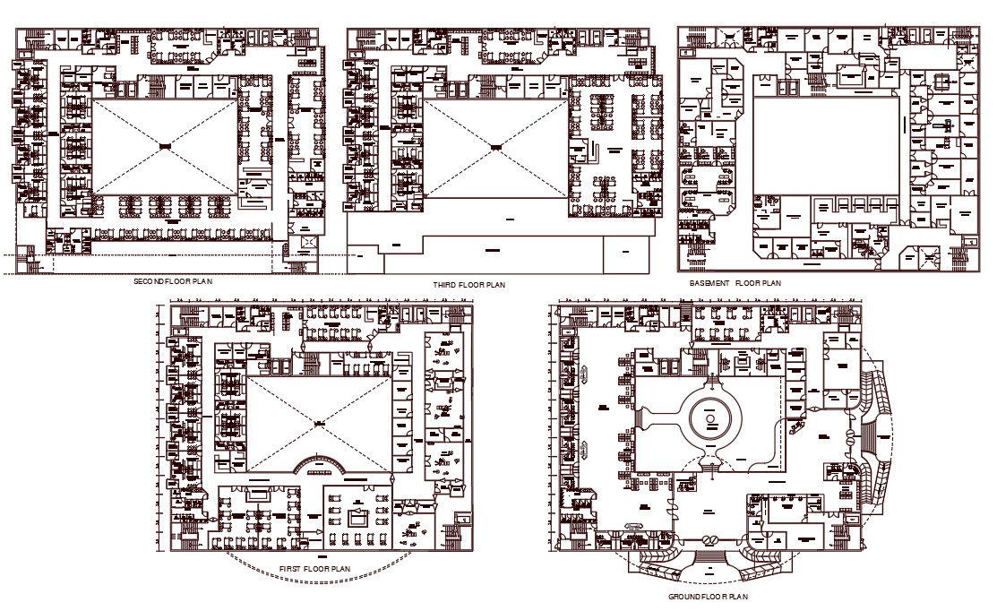 200 Bed Hospital Lay-out