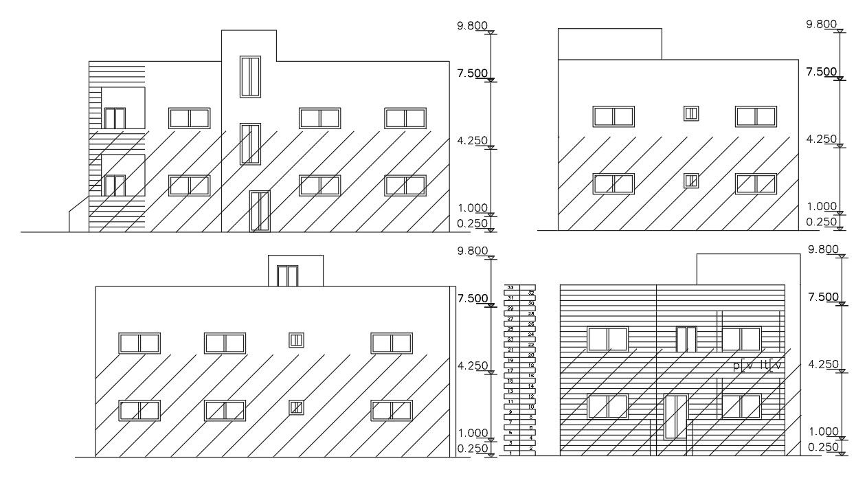 2000 Sq Ft House Building Elevation Design