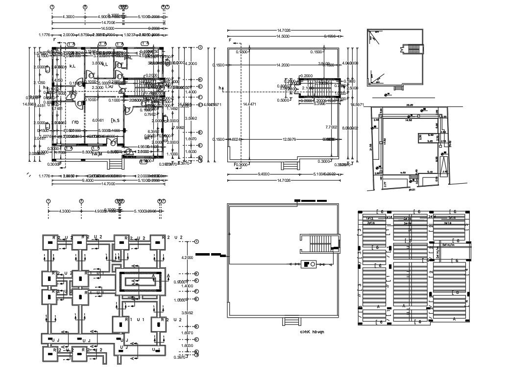 2000 Sq Ft House Plans 1 Floor DWG File