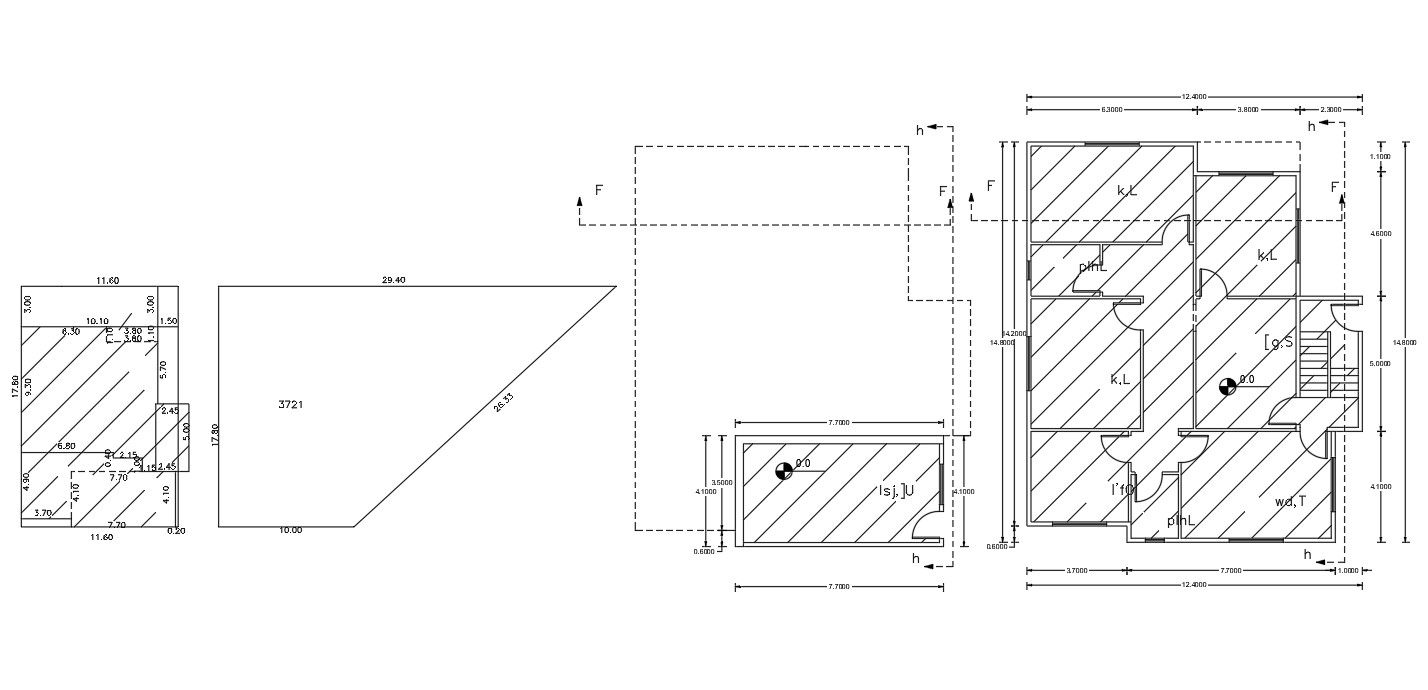 200 Sq Yards House Ground Floor Plan AutoCAD File