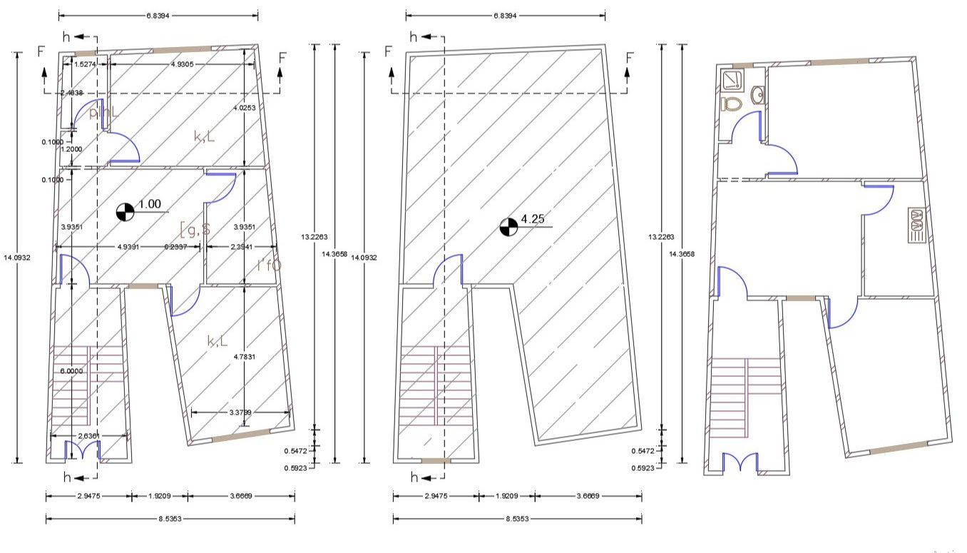 20 X 45 House Plan CAD Drawing 100 Sq Yards AutoCAD File Download