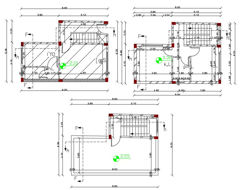 20' X 30' Small House Plan AutoCAD File