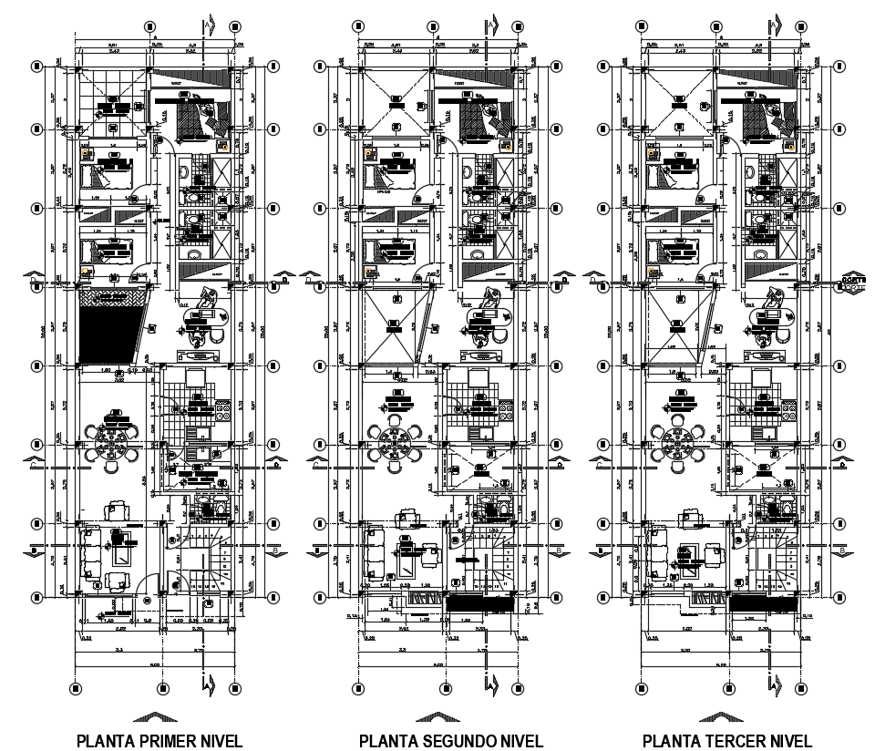 20X6 Meter Apartment House Layout Plan AutoCAD Drawing DWG File