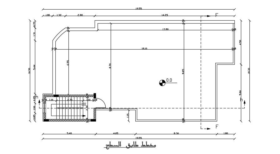 20x10 Meter 4 BHK Terrace Plan DWG File