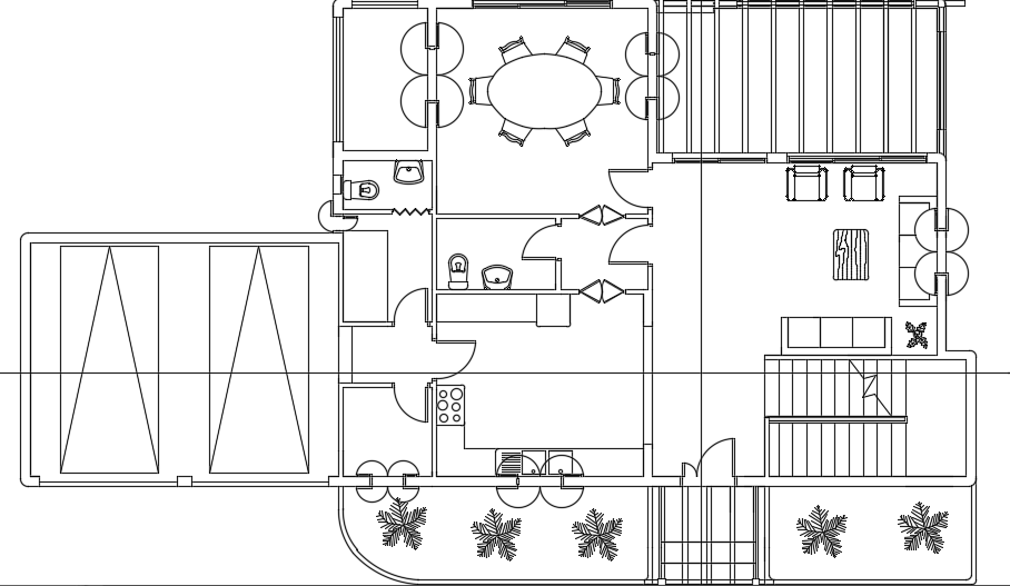 20x12m Double Story House Plan CAD Model for Architects and Designers