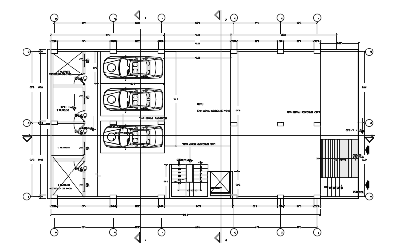 20x12m five story apartment ground floor cad drawing is given in this file