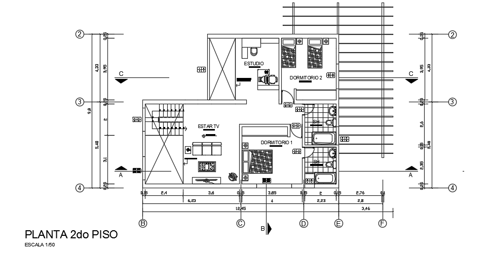 20x12m two story first floor house plan cad 2d drawing is given in this file