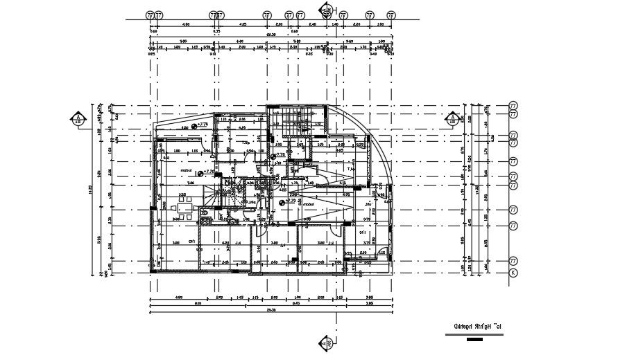 20x15 Meter Apartment Second Floor Plan CAD DWG File