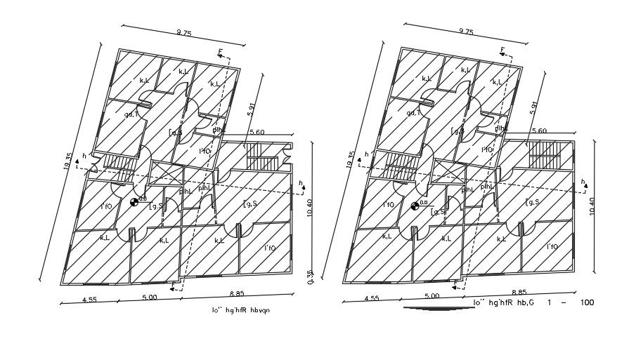 20x15 Meter Ground Floor And First Floor Plan AutoCAD File