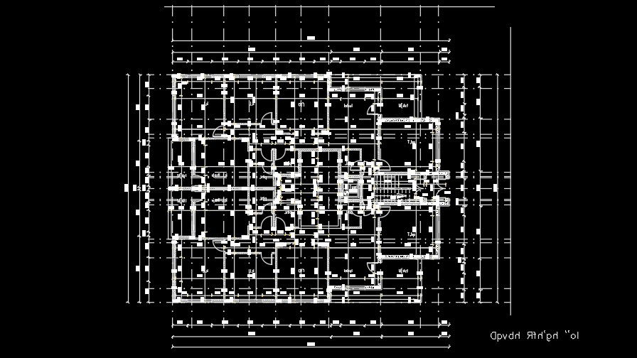 20x18m residential second floor house plan AutoCAD drawing