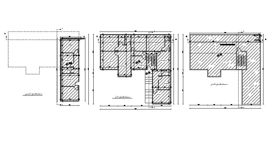 20x20 Meter House Floor Plan CAD DWG File