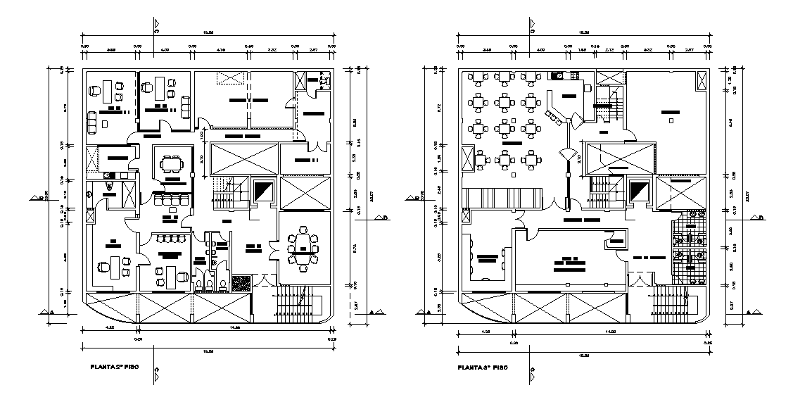 20x20m College plan has given in this Autocad DWG drawing file. Download now.