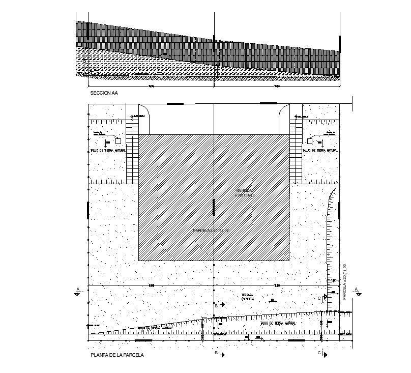 20x20m wall layouts are given in this 2D AutoCAD DWG drawing file.Download now.