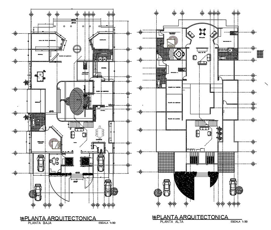 20x38m architecture house plan is given in this AutoCAD drawing model. Download now.