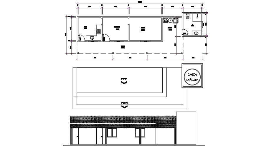 20x8 Meter Residential Plan AutoCAD File