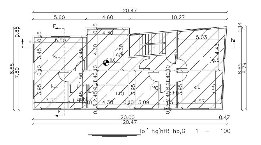20x9 Meter First Floor House Building CAD Layout