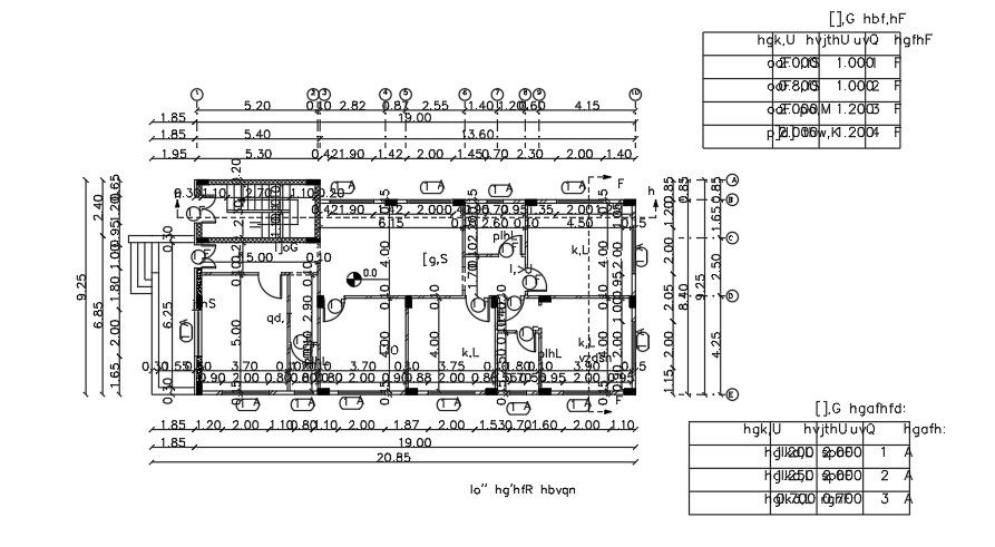 20x9m residential house plan drawing download now