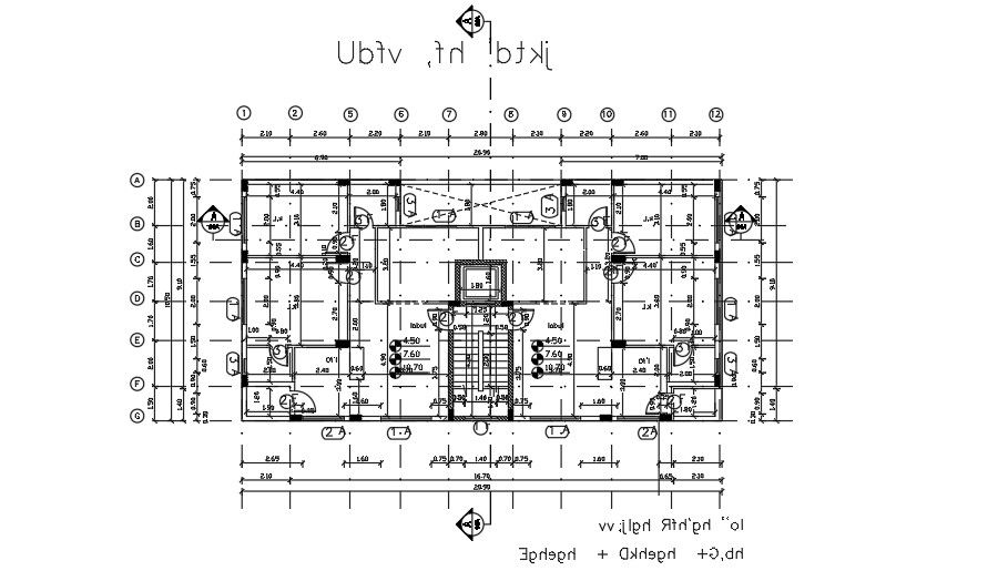 21x11 Meter Apartment Plan AutoCAD File