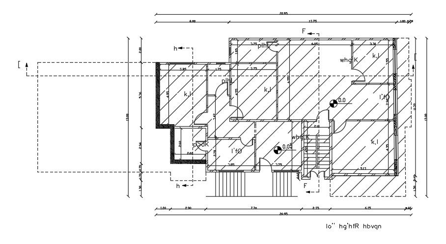 21x13 Meter Apartment First Floor Plan CAD DWG File