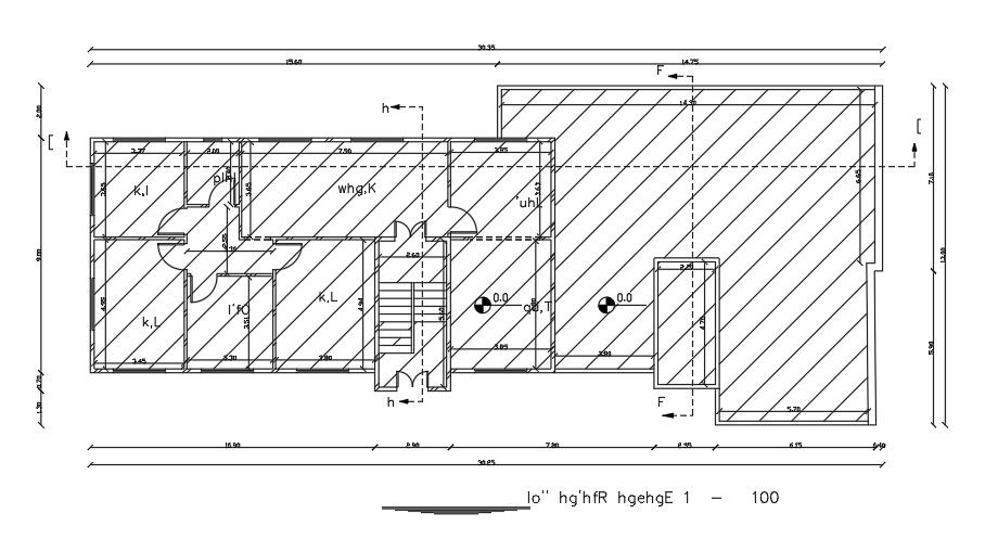 21x13 Meter Apartment Third Floor Plan CAD DWG File