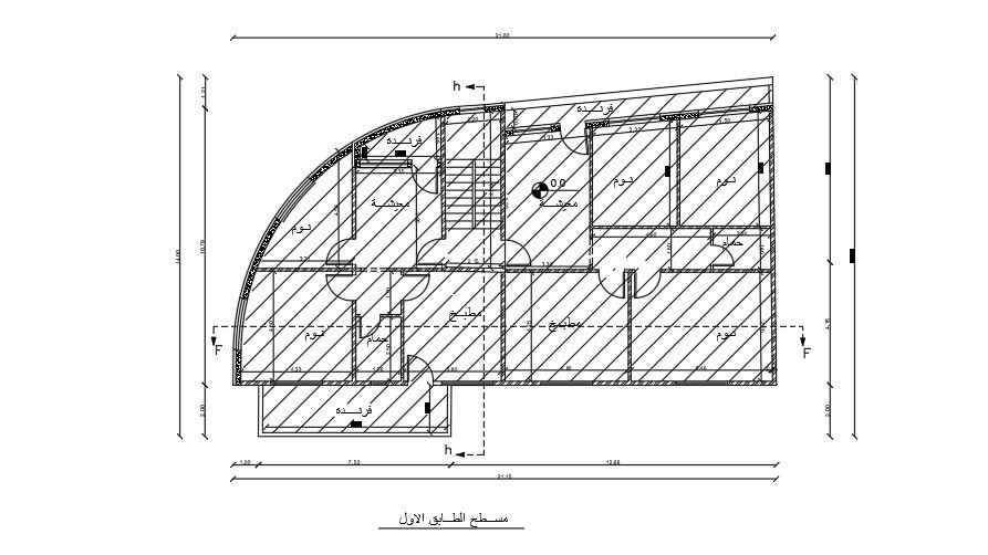 21x14 Meter Apartment AutoCAD DWG File