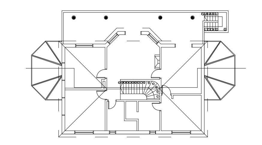 21x14m two story first floor house plan AutoCAD drawing
