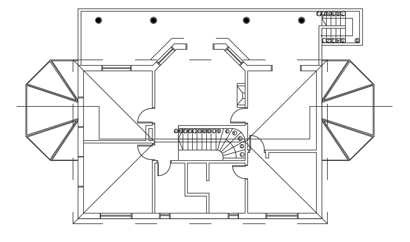 21x17m family first floor house plan AutoCAD model is given in this file