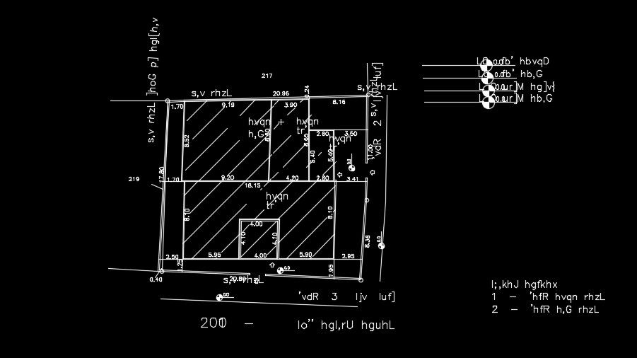 21x18m house plan is given in this AutoCAD drawing model