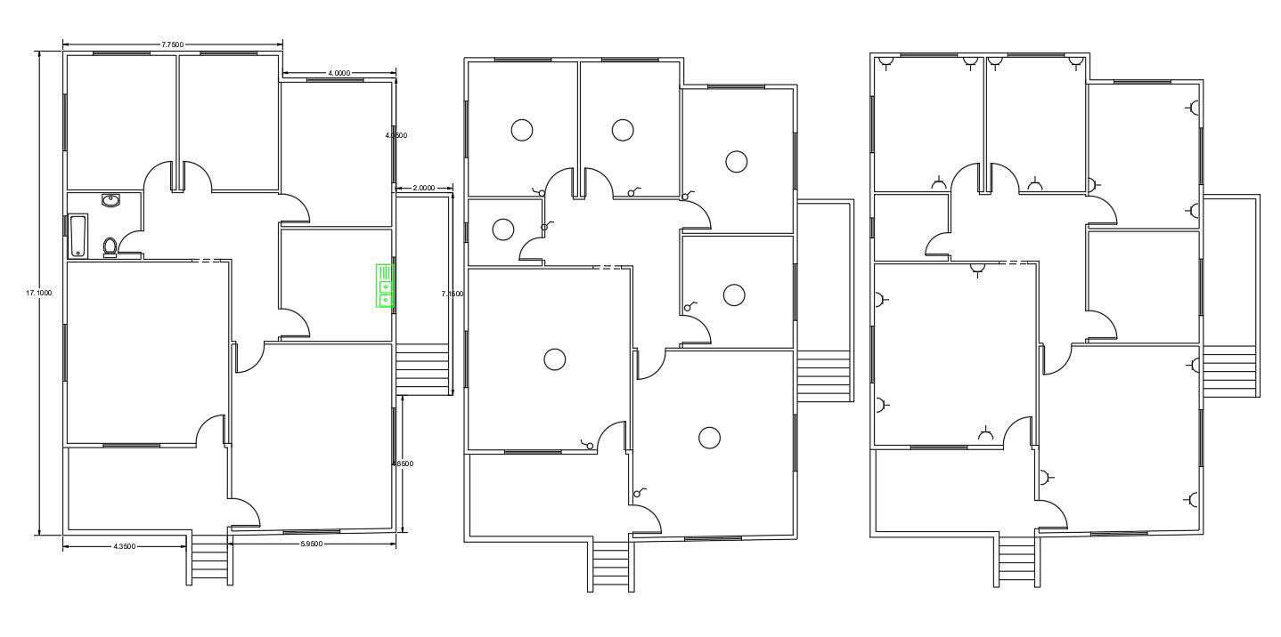 2200 Square Feet (244 Sq Yards) House Plan Design